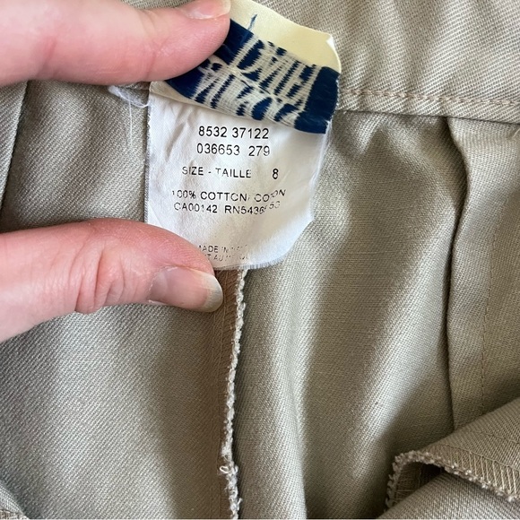 Vintage Allison Daley pleated front 100% cotton chinos work pants women’s size 6 - Picture 3 of 10